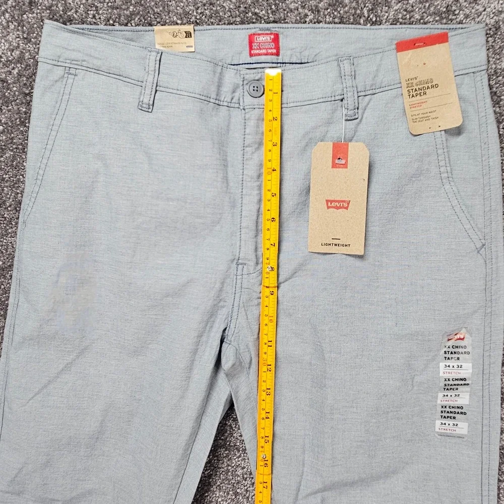 Levi's XX Chino Standard Taper Pants Men's Fits 34x30 Tag 34x32 Blue Stretch NWT